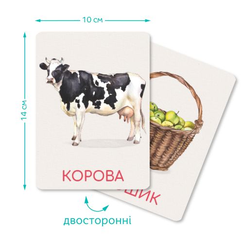 Набір навчальних карток Монтесорі «Ферма»
