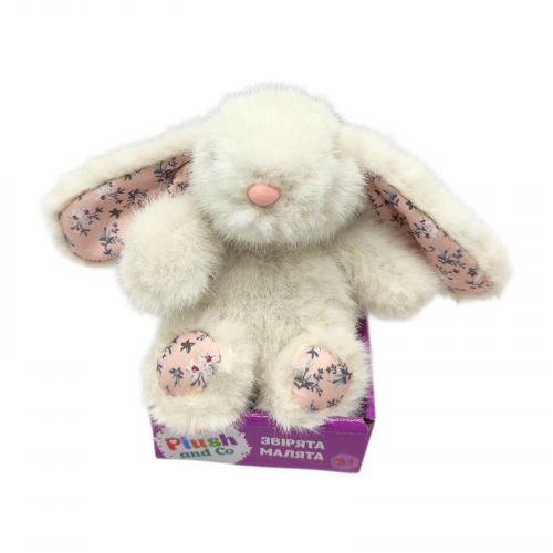 Мяка іграшка Plush and Co ЗАЙЧИК (ВИД 1) 16 см з вушками