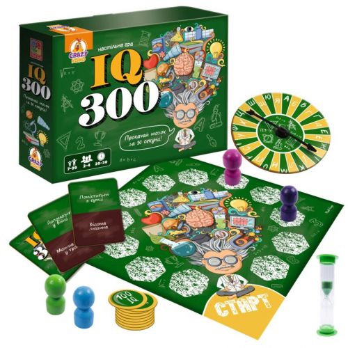 Гра настільна, розважальна "IQ300" (укр)