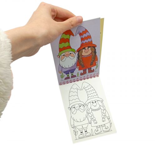 Розмальовка з наліпками 105 х 148 мм 12 ар.(CUTE GNOMES)