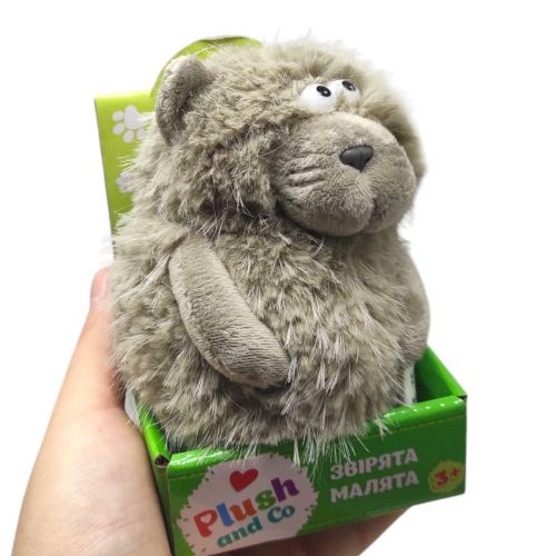 Мʼяка іграшка "Plush and Co. КОТИК" (СІРИЙ) 12 см
