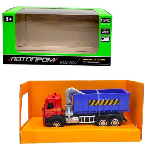 Машина металева "АВТОПРОМ. 1:72 Volvo Crane Truck"