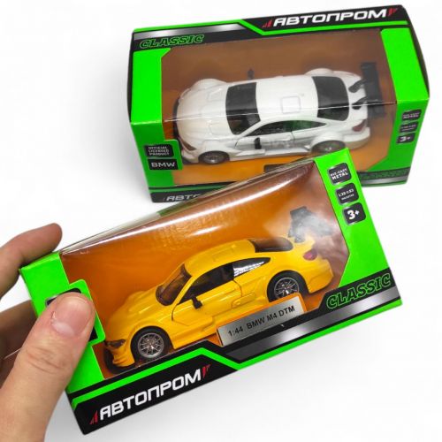 Машинка металева "АВТОПРОМ BMW M4 DTM" (ЖОВТА)