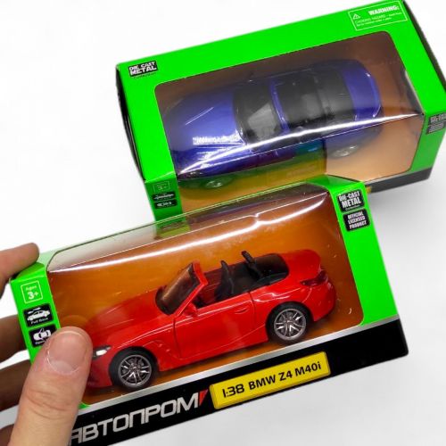 Машинка металева "АВТОПРОМ. 1:38 BMW Z4 M40i" (СИНЯ)