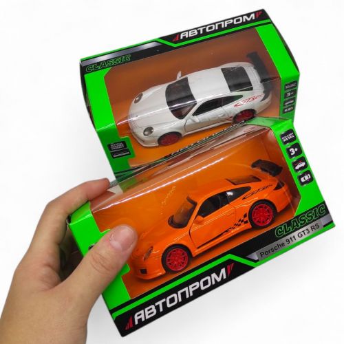 Машинка металева "АВТОПРОМ. Porsche 911 GT3 RS" (ПОМАРАНЧЕВИЙ)