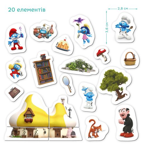 Магнітна гра "Дім Мрії. The Smurfs Їдальня Шефа"