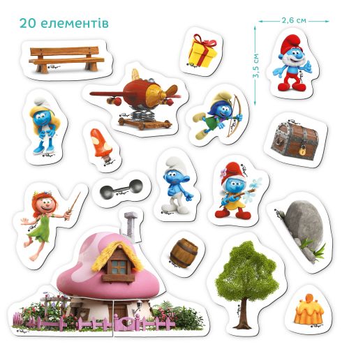 Магнітна гра "Дім Мрії. The Smurfs Котедж Смурфетти"