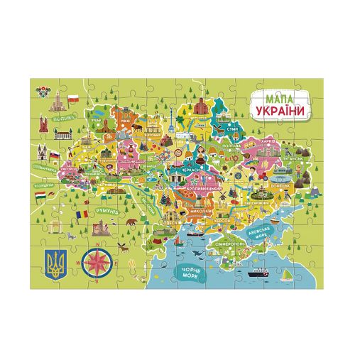 Пазл «Мапа України» 100 елементів