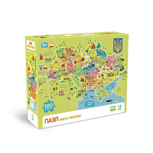 Пазл «Мапа України» 100 елементів