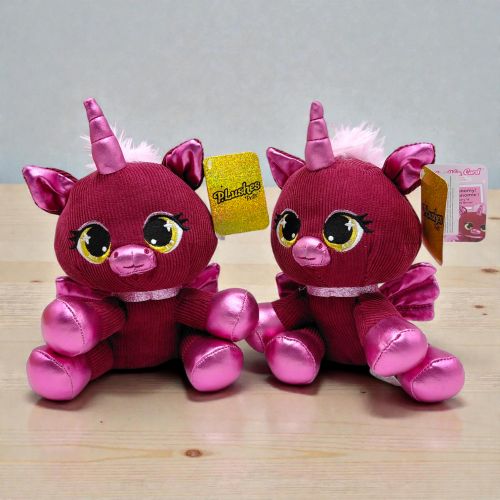 Мʼяка іграшка "Plushes Pets" 15 см (бордовий єдиноріг)