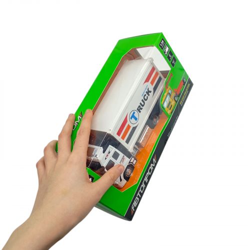 Машина мет. АВТОПРОМ 1:38, фургон, батар.,світ.,звук, короб.25,5 * 12 * 9см