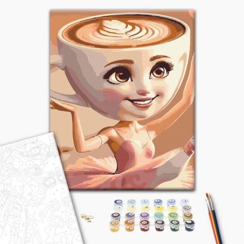 Картина по номерам "Ballerina Cappuccino" 40x40 см.