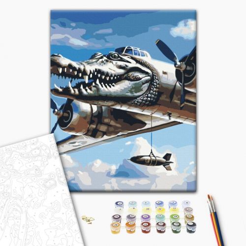 Картина по номерам "Bombardino Crocodile" 40x50 см.