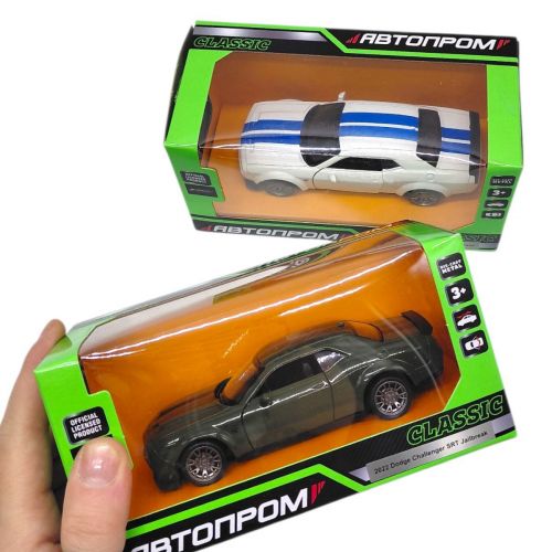МАШИНА АВТОПРОМ (металева) Dodge Challenger (БІЛИЙ)