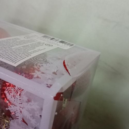 Уцінка. Новорічні прикраси, 20 штук, кульки, D=5 см, у слюді   - Пошкоджена упаковка