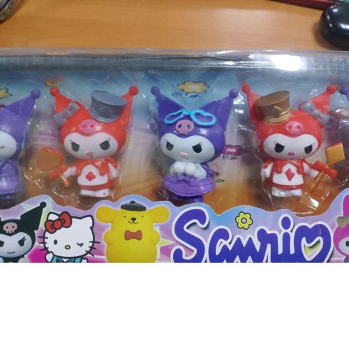 Уцінка. Фігурки аніме "Sanrio: Куромі", 6 фігурок, висота 7 см Пошкоджене пакування