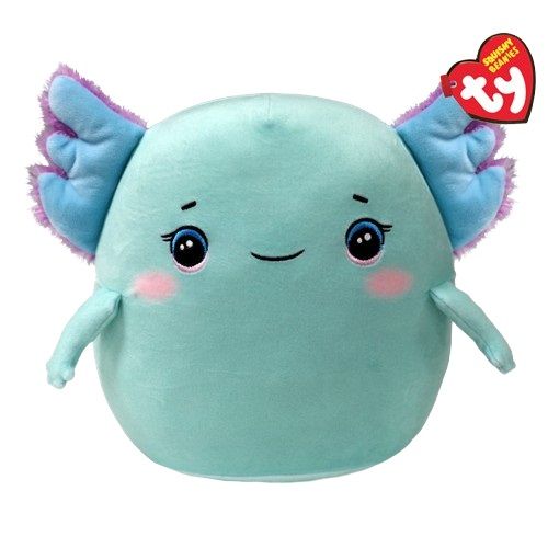 Дитяча іграшка м’яконабивна TY Squish-A-Boos Аксолотль "CHARLIE" 20 см