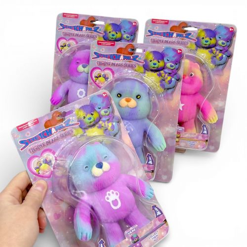 Іграшка-тягнучка "Стрейчапалз" 14см, серія TIE DYE BEARS (ВИД1)