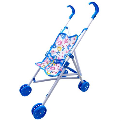 Візок з лялькою сидячий H01-63 в кульку р.62x20см YG Toys