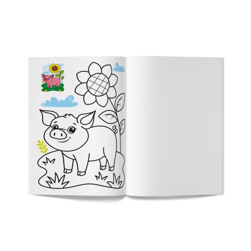 Книга розмальовка "Кольорованка. Ферма"