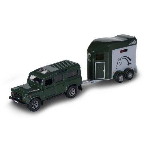 Ігровий набір - LAND ROVER (з причіпом і фігурками коней)