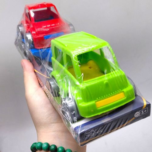 Набір авто Kid cars Sport (автобус зелений + машинка червона)