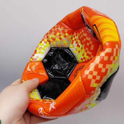 МʼЯЧ ФУТБОЛЬНИЙ №5, PVC, ВАГА 330-350 ГРАМІВ, ЧЕРВОНИЙ