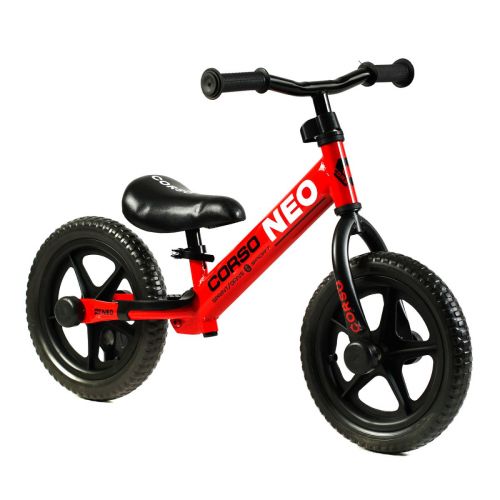 Уцінка. Велобіг "Corso Neo", колеса 12" (30 см) EVA  (червоний) Зігнута рама