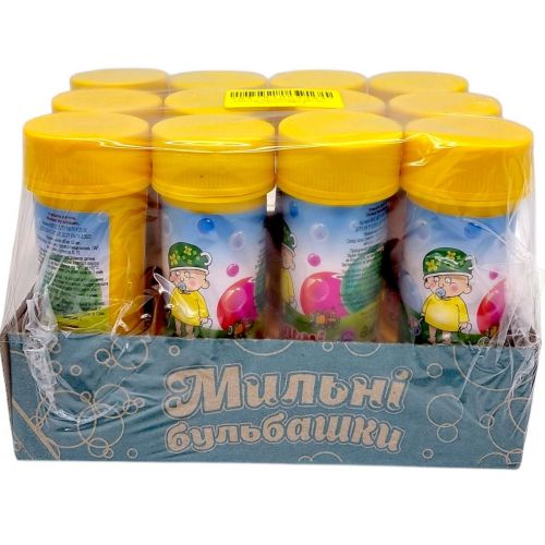 Мильні бульбашки, 60 мл (12 штук)