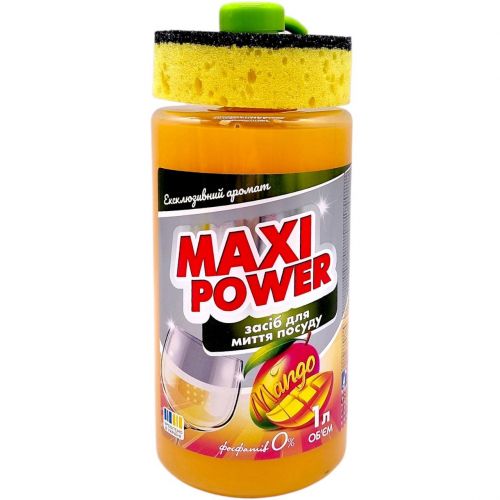 Засіб для миття посуду "MAXI POWER. Манго" 1л