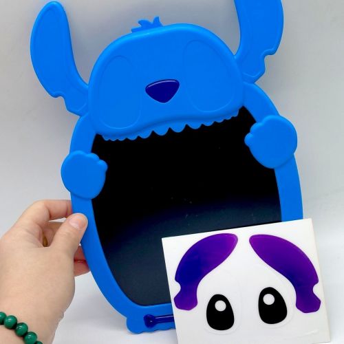 Планшет для малювання "STITCH" кольоровий, стилус, блокування екрана, стирання, в коробці (СИНІЙ)